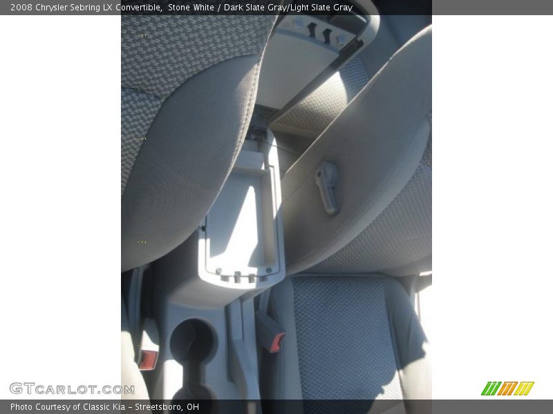 Stone White / Dark Slate Gray/Light Slate Gray 2008 Chrysler Sebring LX Convertible