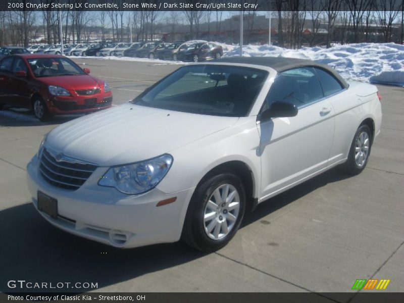 Stone White / Dark Slate Gray/Light Slate Gray 2008 Chrysler Sebring LX Convertible