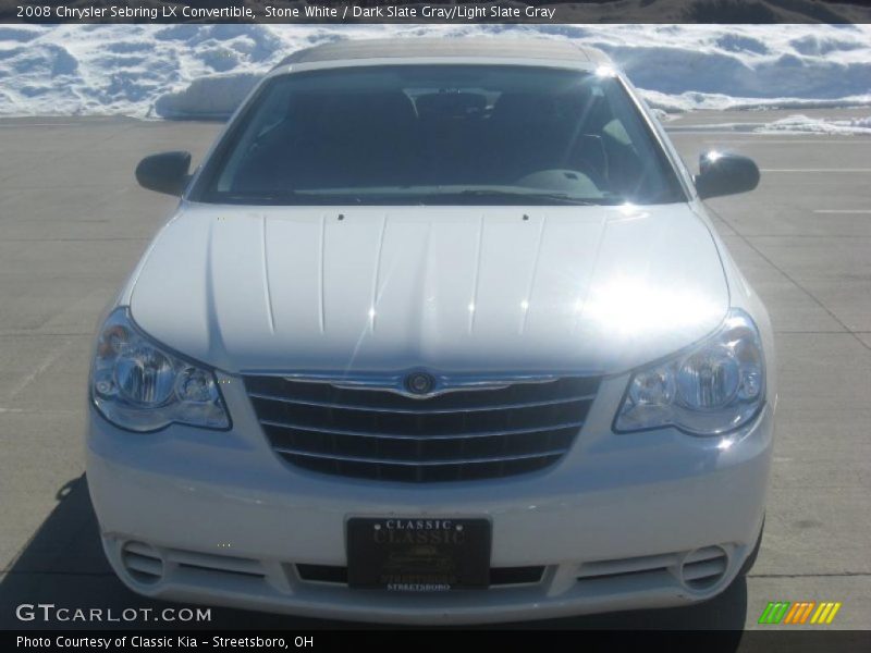 Stone White / Dark Slate Gray/Light Slate Gray 2008 Chrysler Sebring LX Convertible