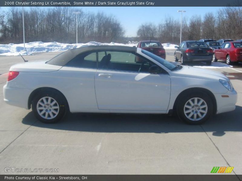 Stone White / Dark Slate Gray/Light Slate Gray 2008 Chrysler Sebring LX Convertible