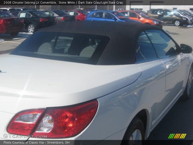Stone White / Dark Slate Gray/Light Slate Gray 2008 Chrysler Sebring LX Convertible