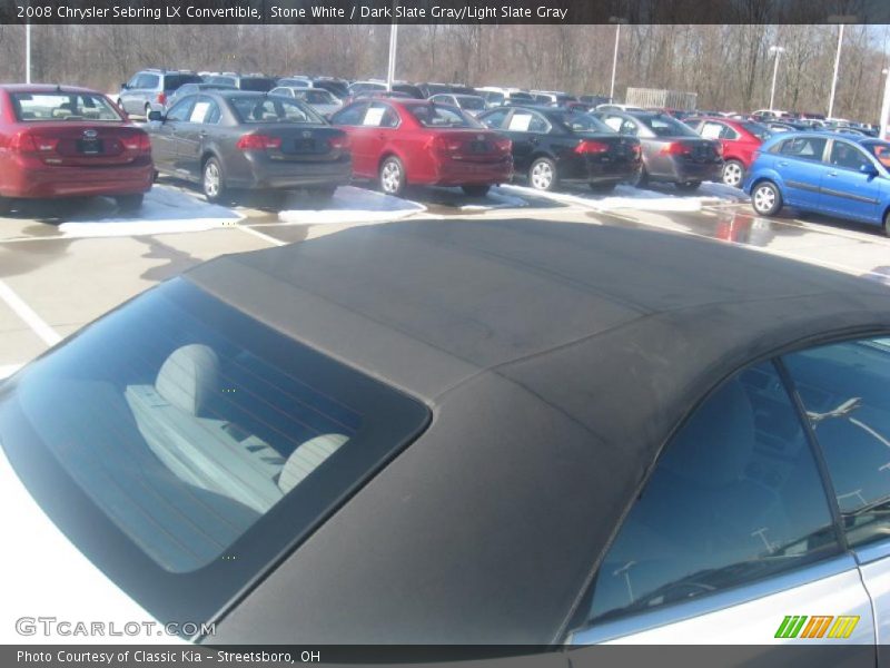 Stone White / Dark Slate Gray/Light Slate Gray 2008 Chrysler Sebring LX Convertible