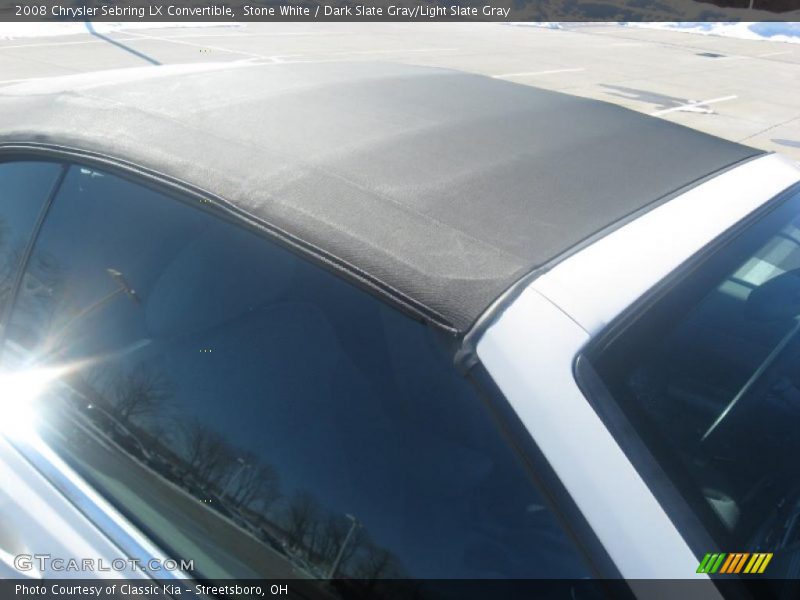 Stone White / Dark Slate Gray/Light Slate Gray 2008 Chrysler Sebring LX Convertible