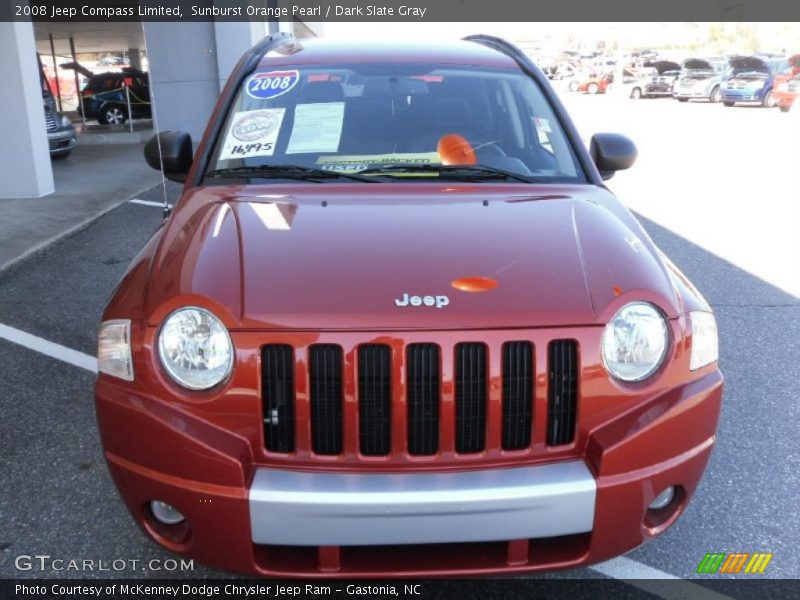 Sunburst Orange Pearl / Dark Slate Gray 2008 Jeep Compass Limited
