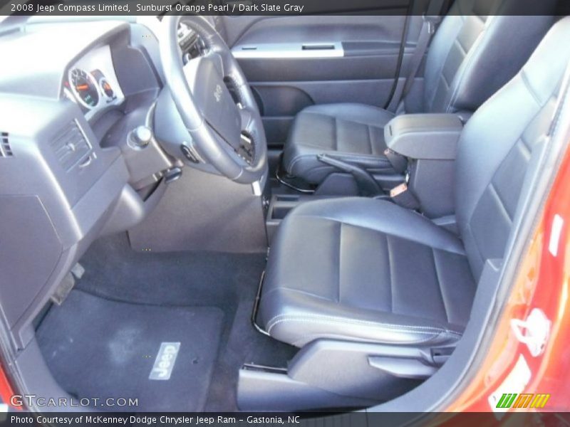 Sunburst Orange Pearl / Dark Slate Gray 2008 Jeep Compass Limited