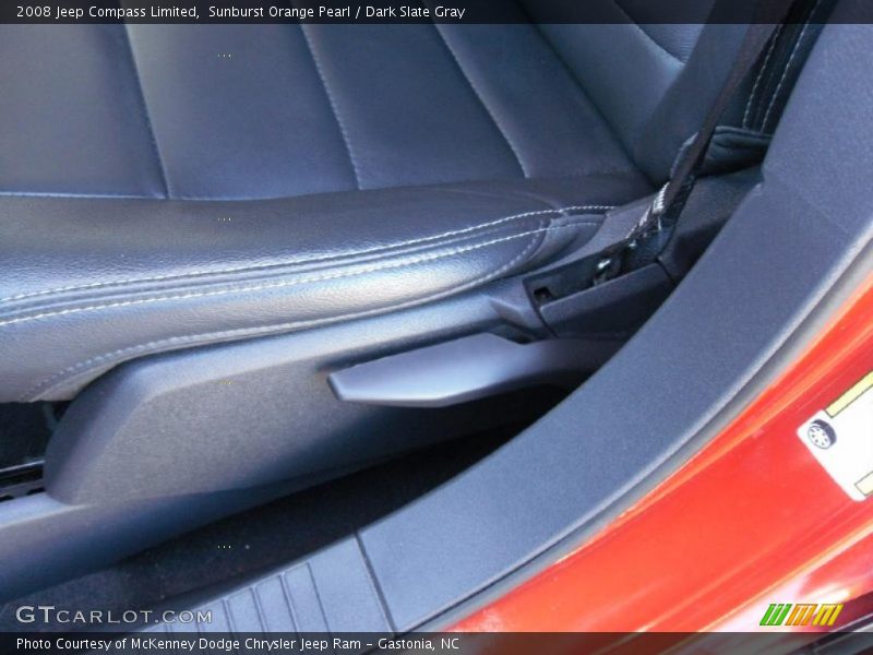 Sunburst Orange Pearl / Dark Slate Gray 2008 Jeep Compass Limited
