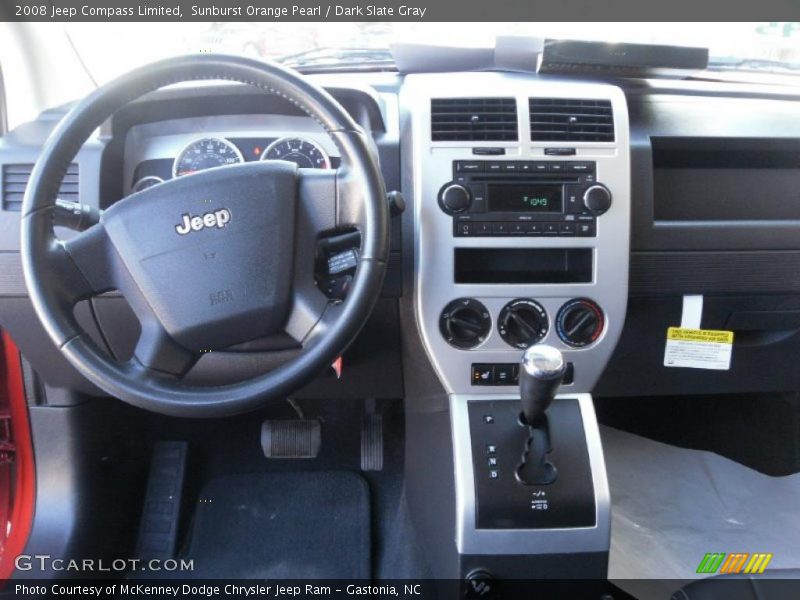 Sunburst Orange Pearl / Dark Slate Gray 2008 Jeep Compass Limited