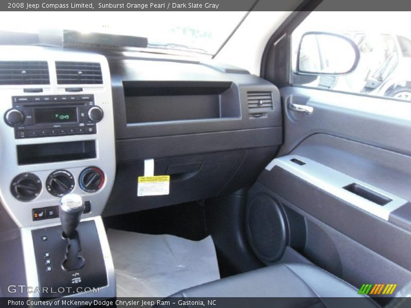 Sunburst Orange Pearl / Dark Slate Gray 2008 Jeep Compass Limited