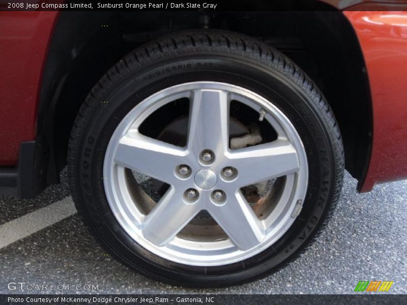 Sunburst Orange Pearl / Dark Slate Gray 2008 Jeep Compass Limited