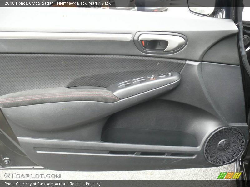Nighthawk Black Pearl / Black 2008 Honda Civic Si Sedan