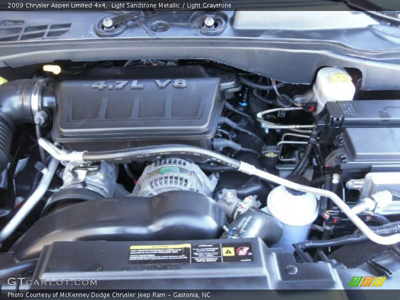 Light Sandstone Metallic / Light Graystone 2009 Chrysler Aspen Limited 4x4