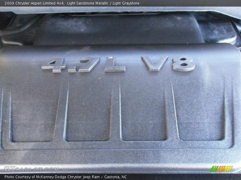 Light Sandstone Metallic / Light Graystone 2009 Chrysler Aspen Limited 4x4