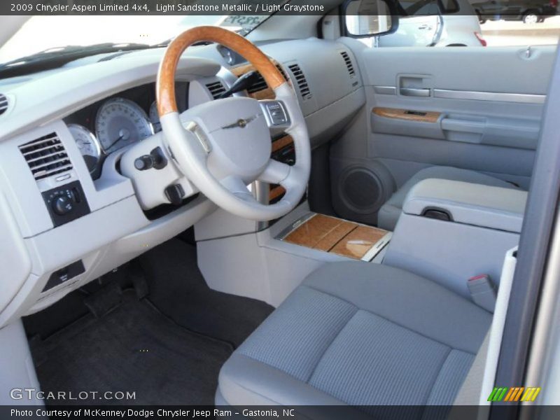 Light Sandstone Metallic / Light Graystone 2009 Chrysler Aspen Limited 4x4