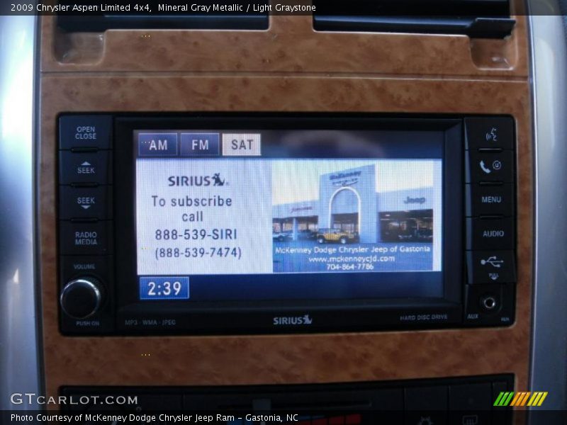 Mineral Gray Metallic / Light Graystone 2009 Chrysler Aspen Limited 4x4