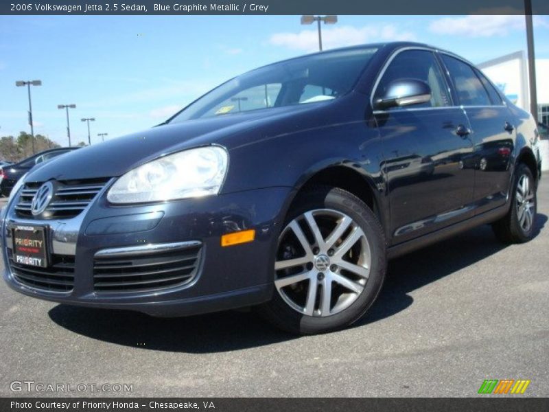 Blue Graphite Metallic / Grey 2006 Volkswagen Jetta 2.5 Sedan