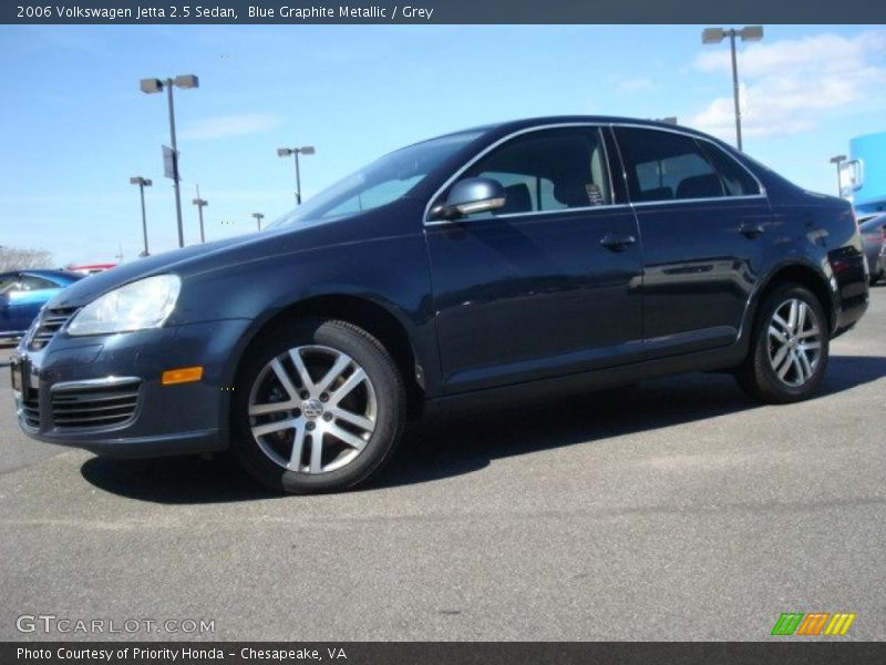 Blue Graphite Metallic / Grey 2006 Volkswagen Jetta 2.5 Sedan