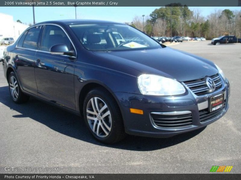 Blue Graphite Metallic / Grey 2006 Volkswagen Jetta 2.5 Sedan