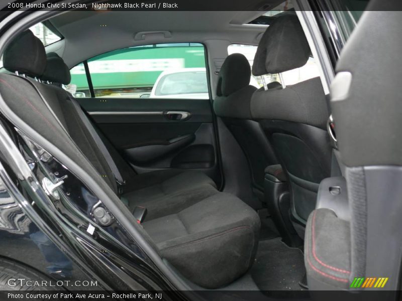 Nighthawk Black Pearl / Black 2008 Honda Civic Si Sedan