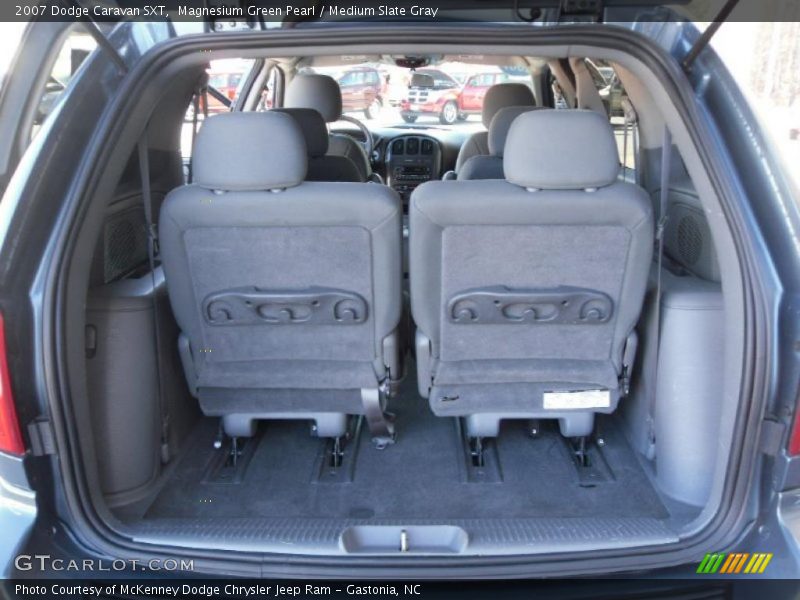 Magnesium Green Pearl / Medium Slate Gray 2007 Dodge Caravan SXT
