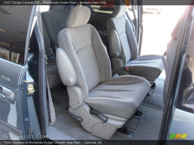 Magnesium Green Pearl / Medium Slate Gray 2007 Dodge Caravan SXT