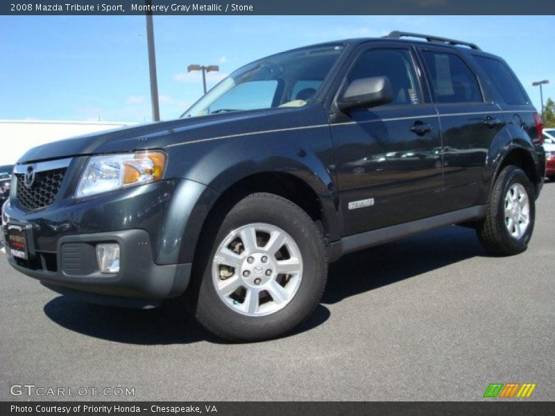 Monterey Gray Metallic / Stone 2008 Mazda Tribute i Sport