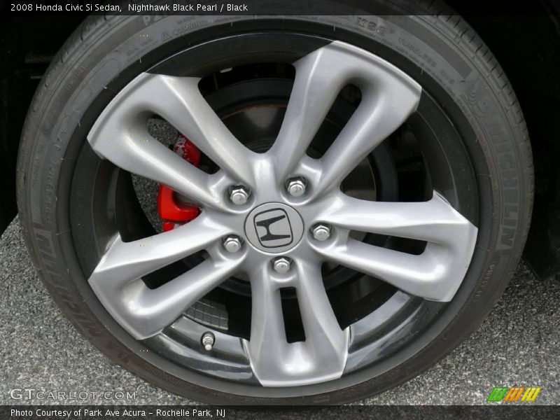 Nighthawk Black Pearl / Black 2008 Honda Civic Si Sedan