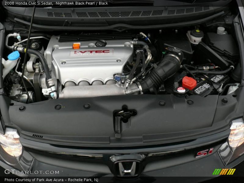 Nighthawk Black Pearl / Black 2008 Honda Civic Si Sedan
