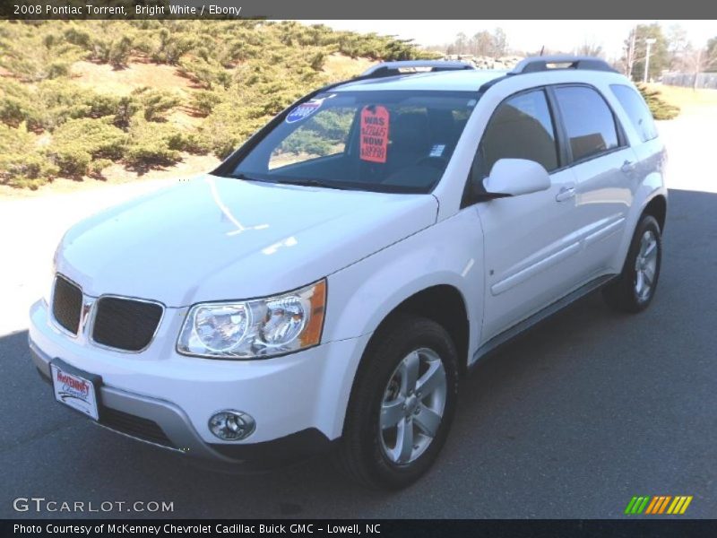 Bright White / Ebony 2008 Pontiac Torrent