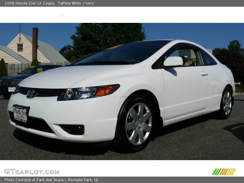 Taffeta White / Ivory 2008 Honda Civic LX Coupe