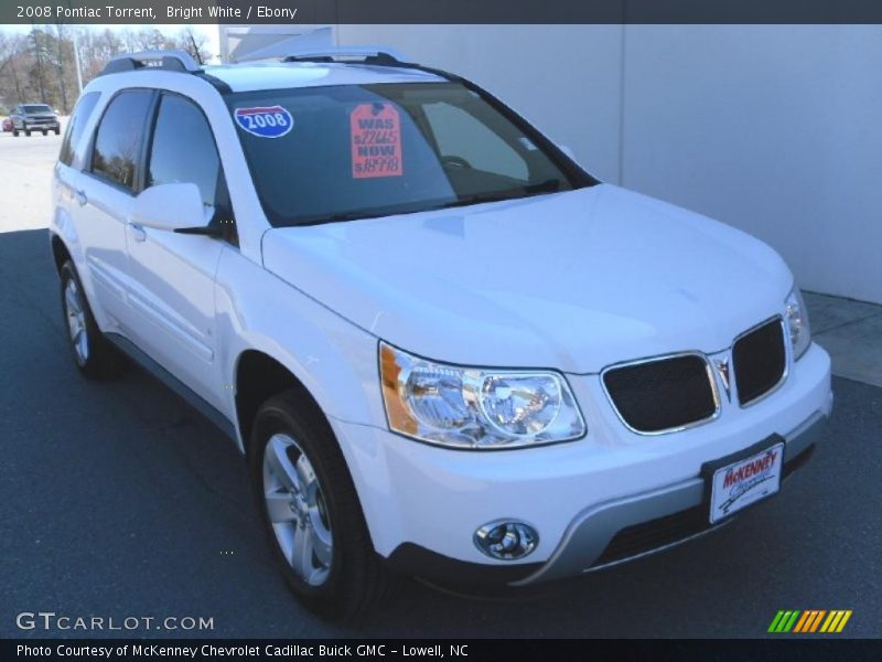 Bright White / Ebony 2008 Pontiac Torrent