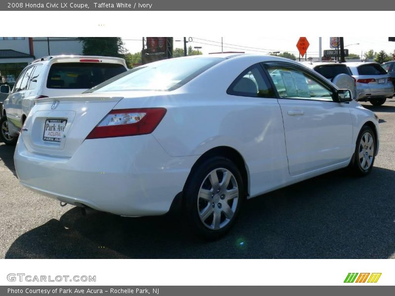 Taffeta White / Ivory 2008 Honda Civic LX Coupe