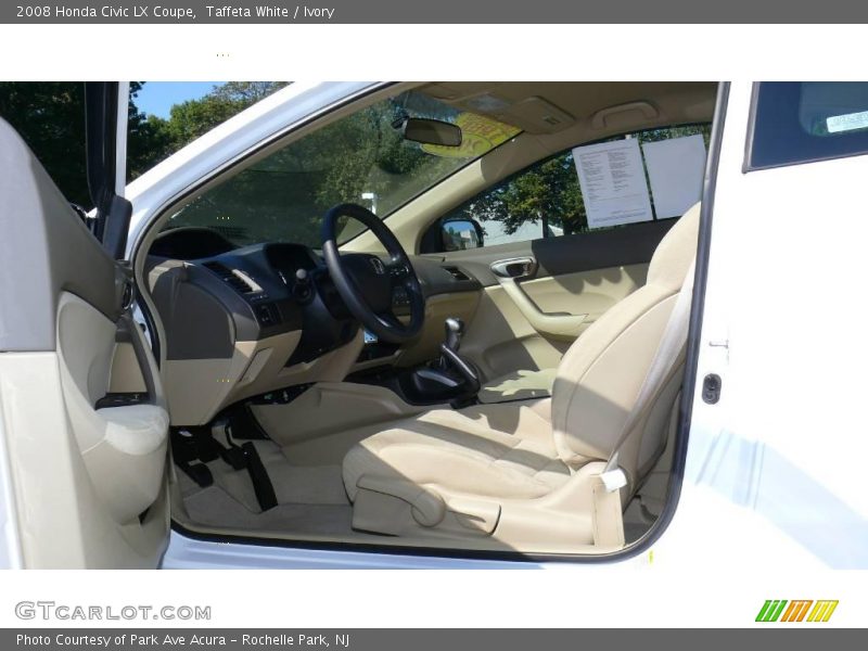 Taffeta White / Ivory 2008 Honda Civic LX Coupe