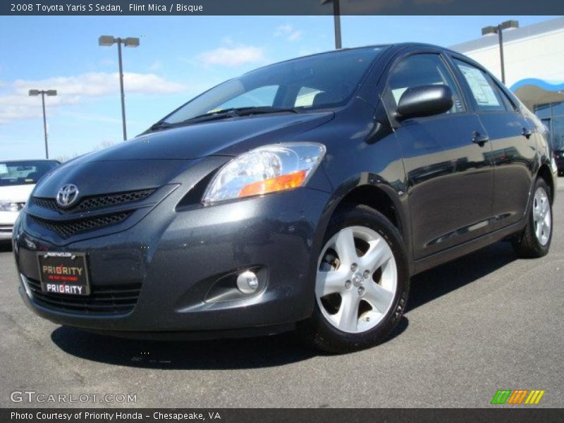 Flint Mica / Bisque 2008 Toyota Yaris S Sedan
