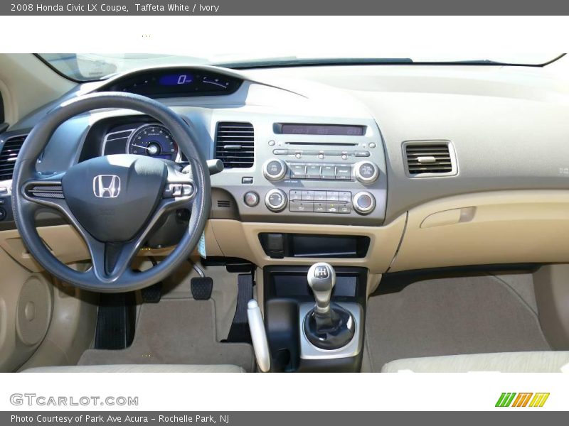 Taffeta White / Ivory 2008 Honda Civic LX Coupe