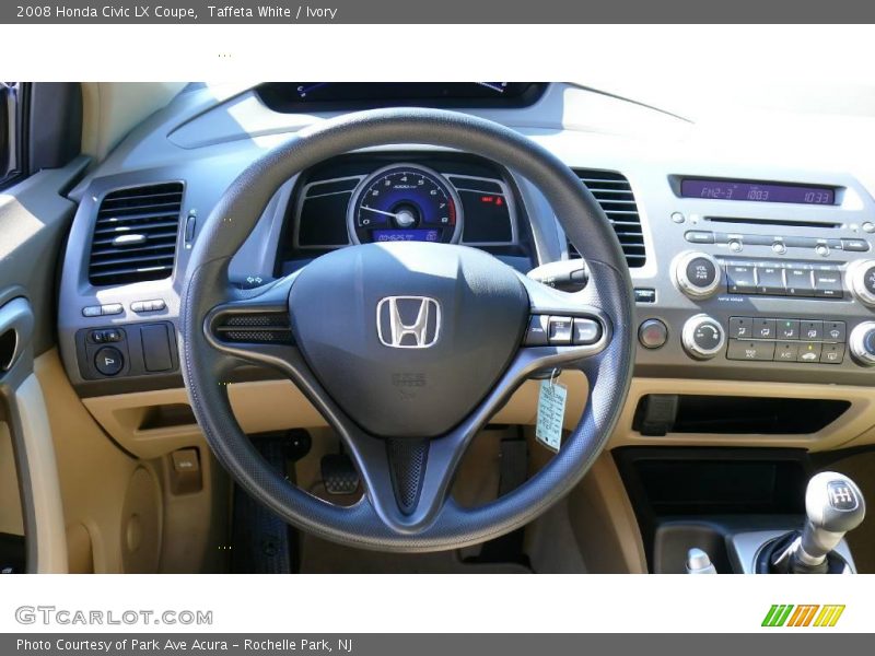 Taffeta White / Ivory 2008 Honda Civic LX Coupe