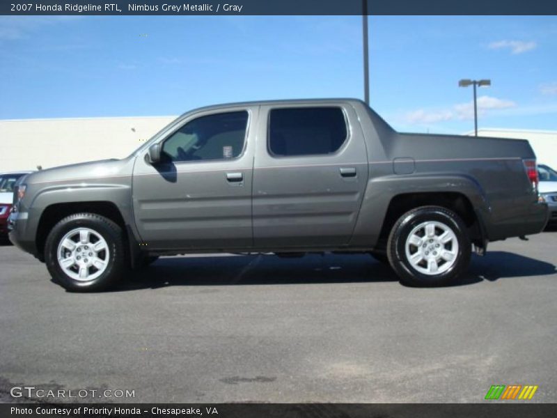 Nimbus Grey Metallic / Gray 2007 Honda Ridgeline RTL