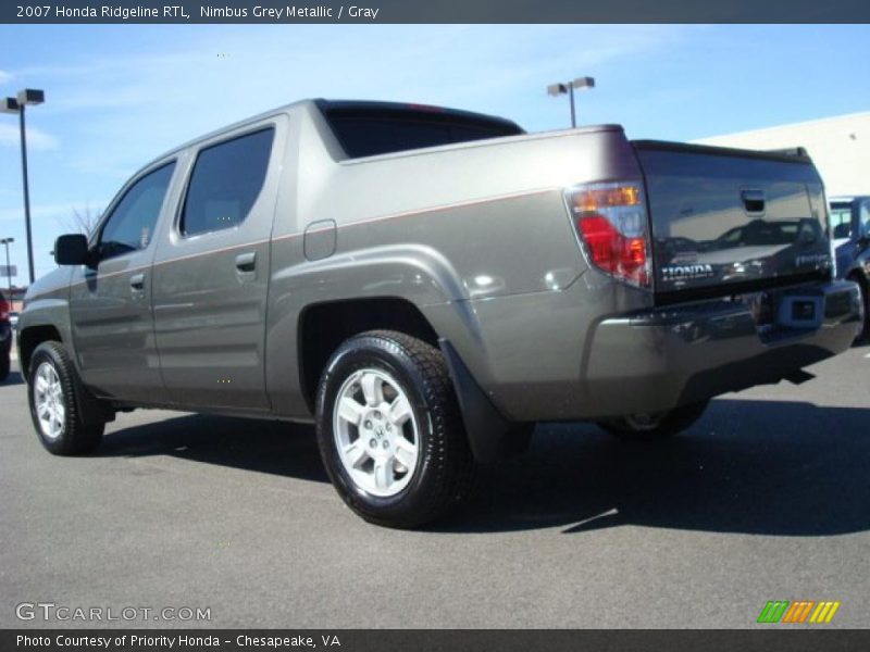 Nimbus Grey Metallic / Gray 2007 Honda Ridgeline RTL