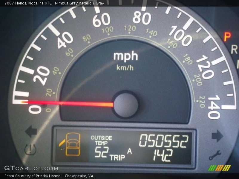 Nimbus Grey Metallic / Gray 2007 Honda Ridgeline RTL