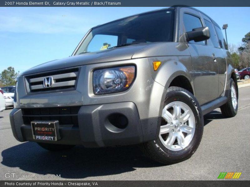 Galaxy Gray Metallic / Black/Titanium 2007 Honda Element EX