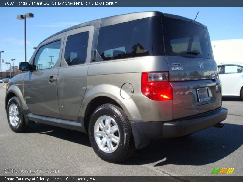 Galaxy Gray Metallic / Black/Titanium 2007 Honda Element EX