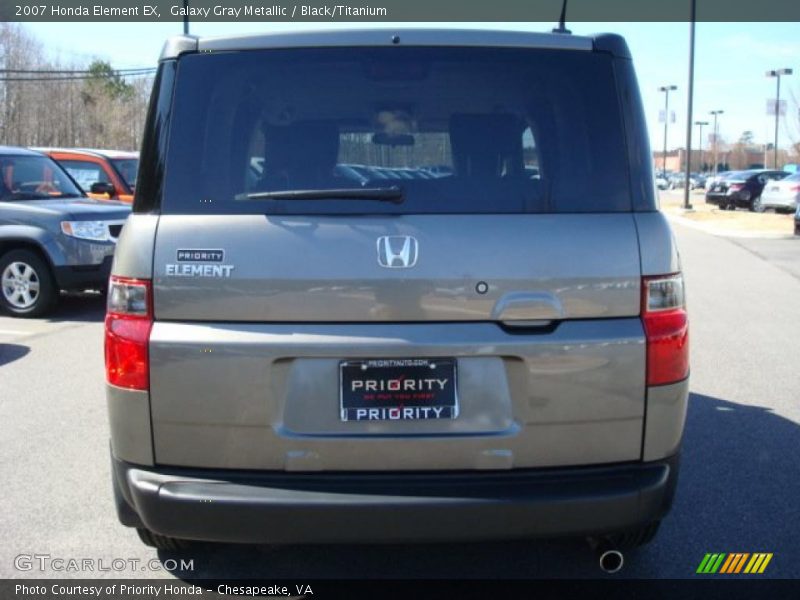 Galaxy Gray Metallic / Black/Titanium 2007 Honda Element EX