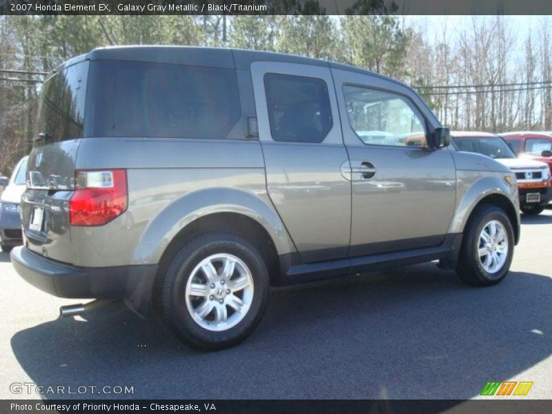 Galaxy Gray Metallic / Black/Titanium 2007 Honda Element EX