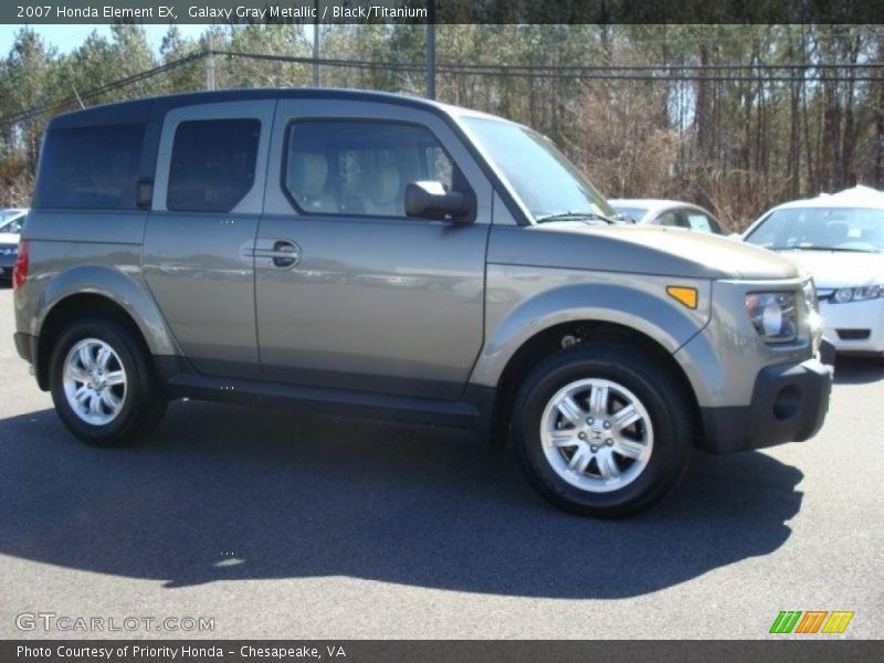 Galaxy Gray Metallic / Black/Titanium 2007 Honda Element EX