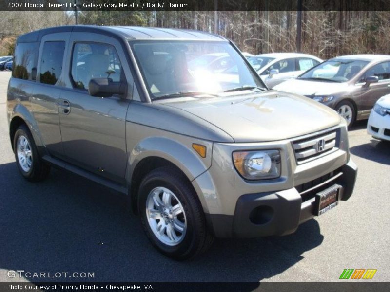 Galaxy Gray Metallic / Black/Titanium 2007 Honda Element EX