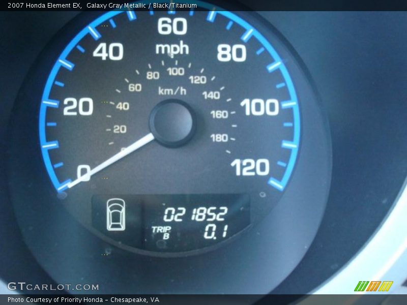Galaxy Gray Metallic / Black/Titanium 2007 Honda Element EX
