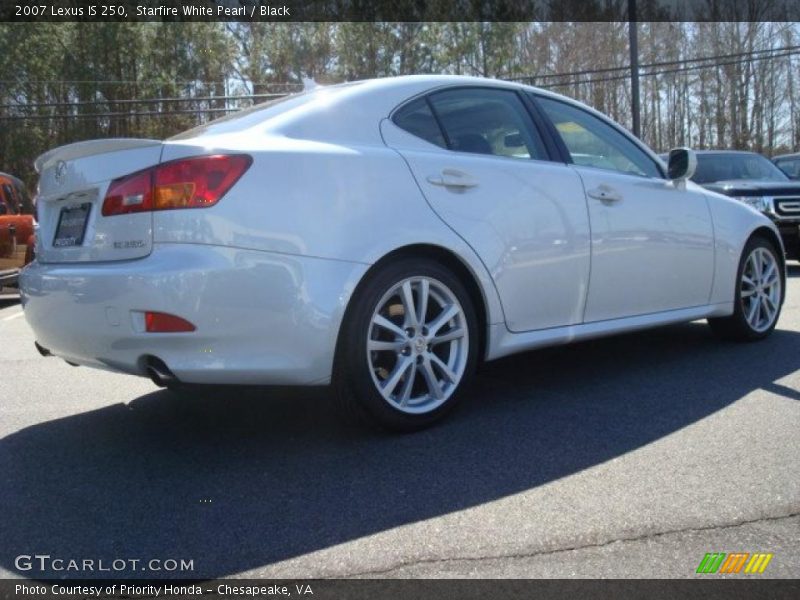 Starfire White Pearl / Black 2007 Lexus IS 250