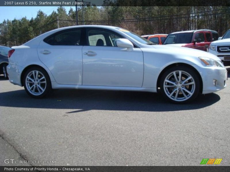 Starfire White Pearl / Black 2007 Lexus IS 250