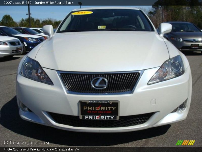 Starfire White Pearl / Black 2007 Lexus IS 250