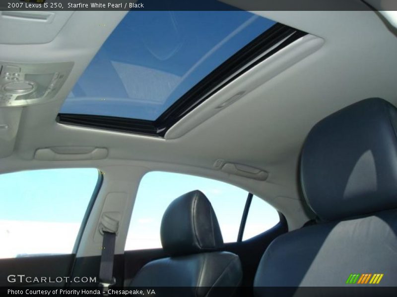 Starfire White Pearl / Black 2007 Lexus IS 250