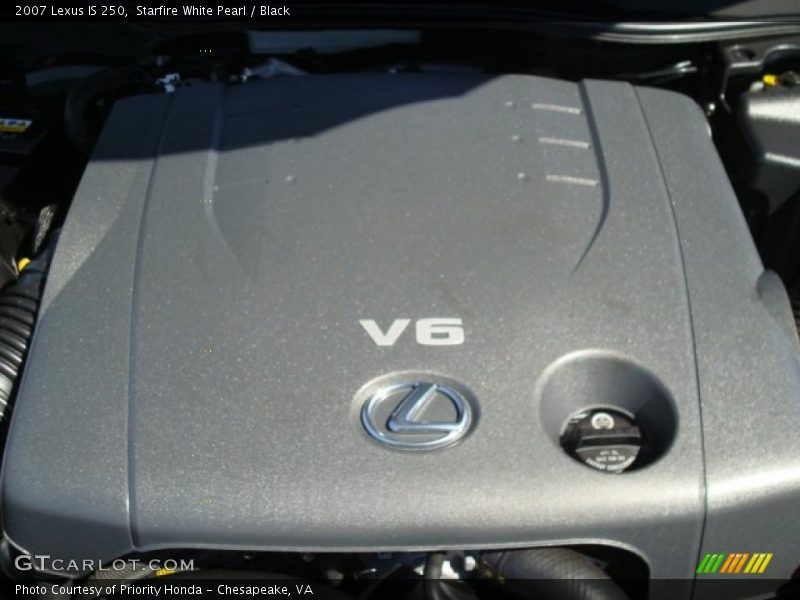 Starfire White Pearl / Black 2007 Lexus IS 250